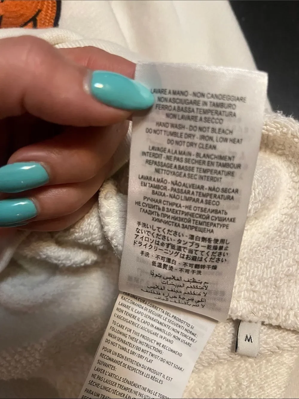 Gucci Cream Hoodie with Deer size medium